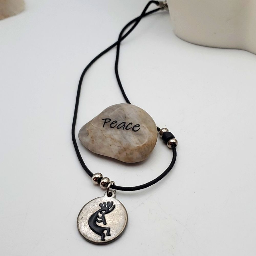 Mayan Aztec tribal campfire ritual silver necklace sterling jewelry disc round